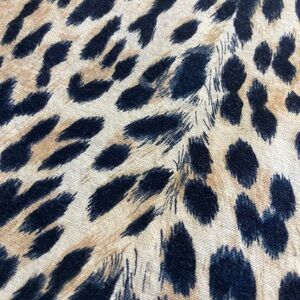 Custom Made Shower Curtain in Leopard Print Cotton